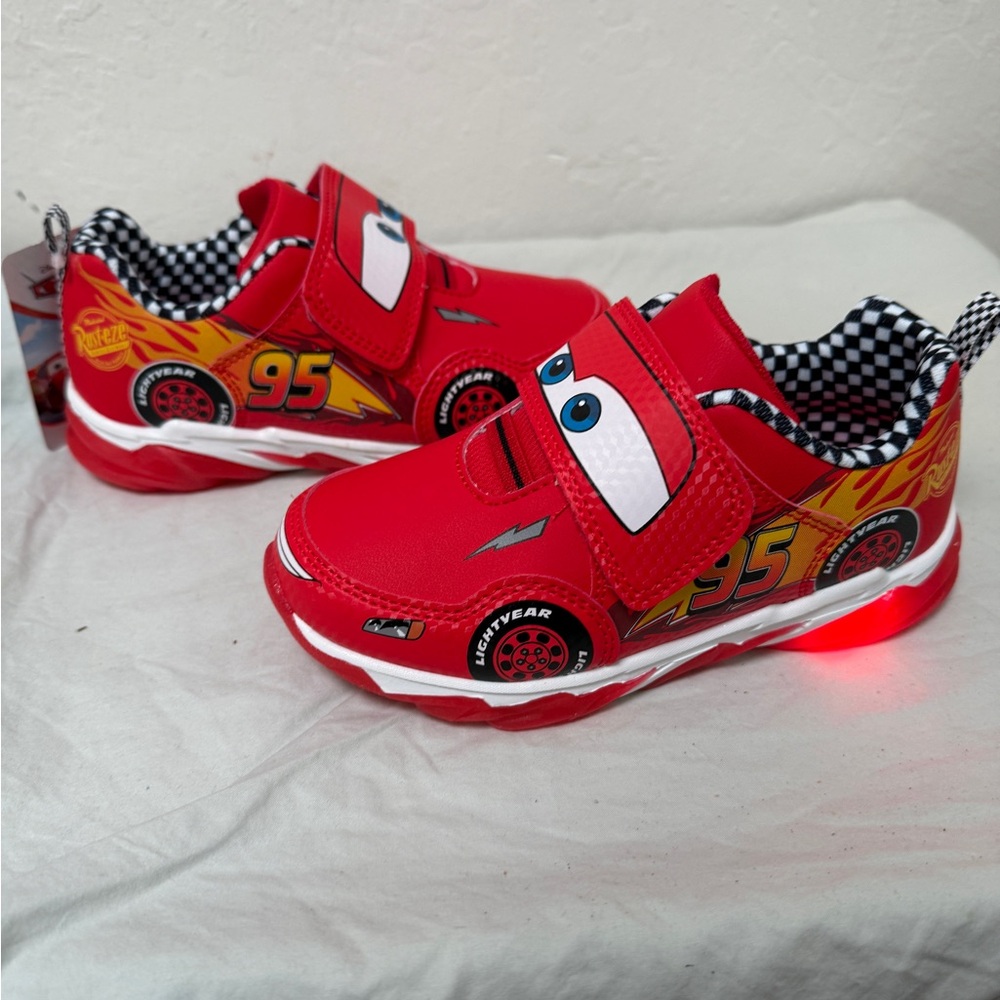 Disney Kids Cars Lightning McQueen Light-Up Shoes